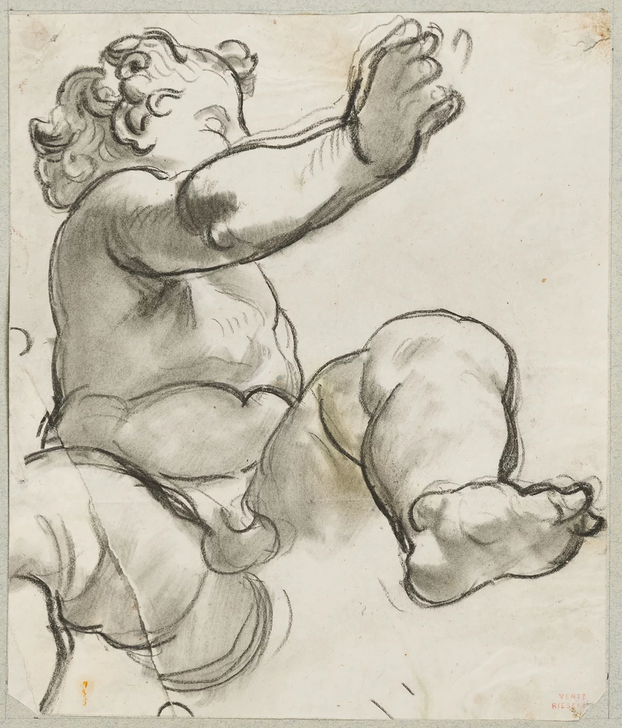 Léon Riesener - Studio di putto